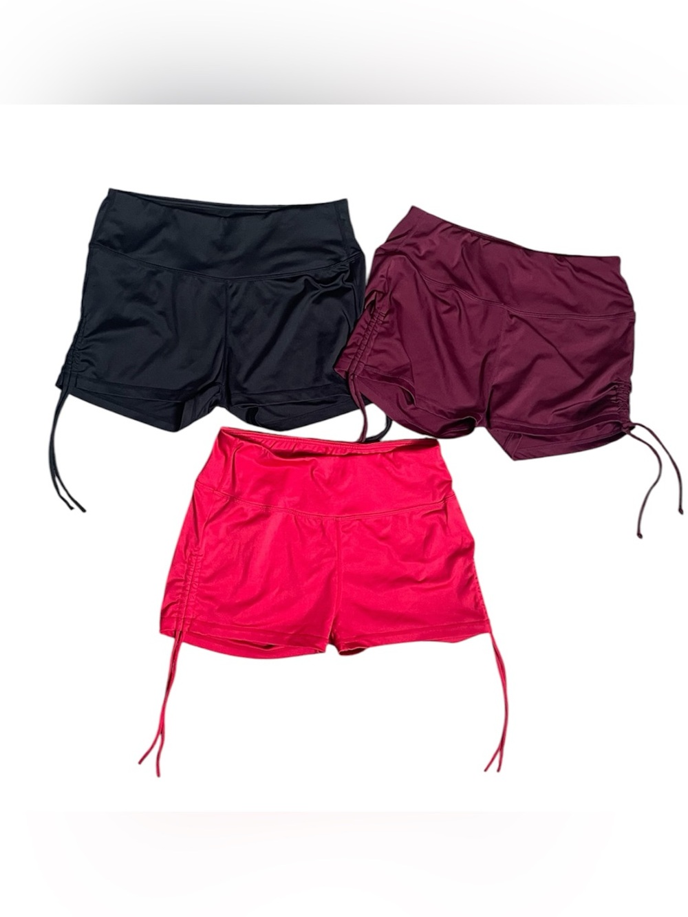 Lot of 3 workout athletic gym booty shorts women’s M